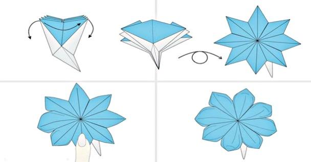 Оригами "Хризантема"