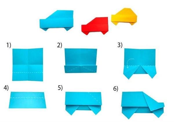 Оригами "Машинка"