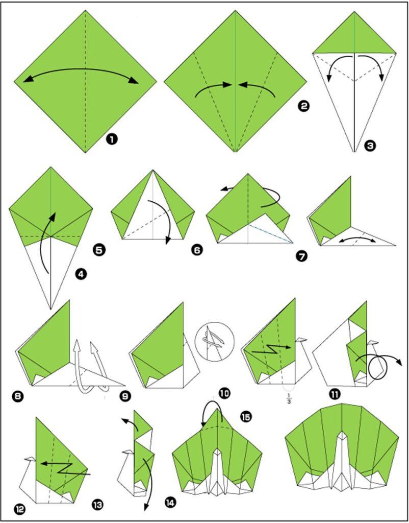 Оригами "Павлин"