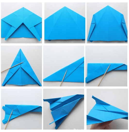 Оригами "Летающий самолет"
