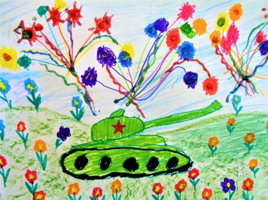 Рисунки на 9 мая в детский сад на конкурс