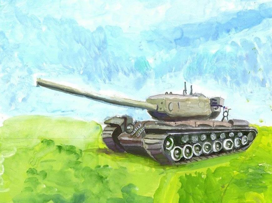 Рисунки с танком на 9 мая