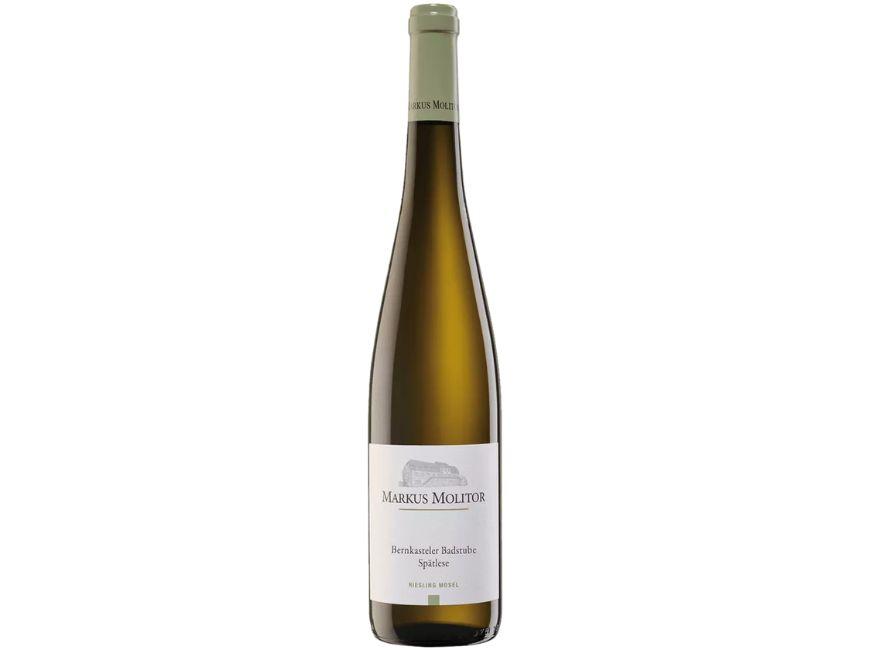 Хорошее белое полусладкое вино Markus Molitor Bernkasteler Badstube Spatlese Riesling Mosel