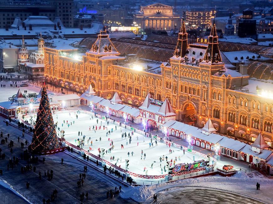 Каток на Красной площади в москве