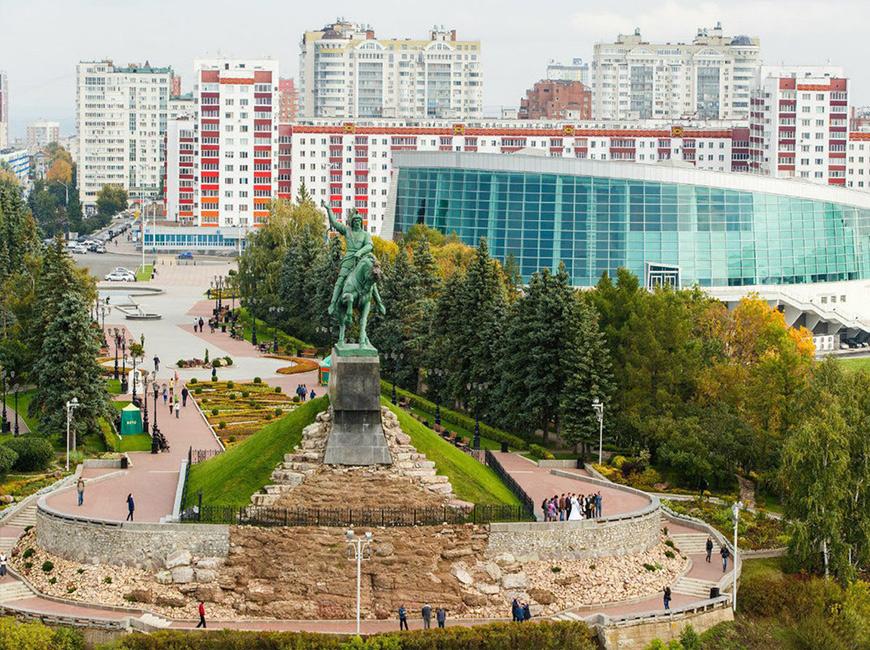 Крупный российский город Уфа