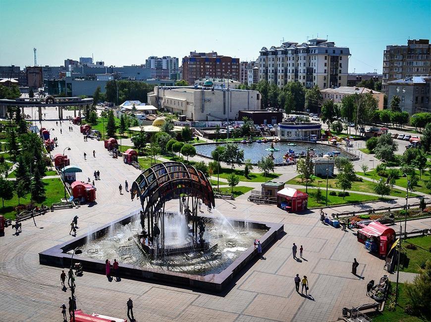 Крупный российский город Тюмень