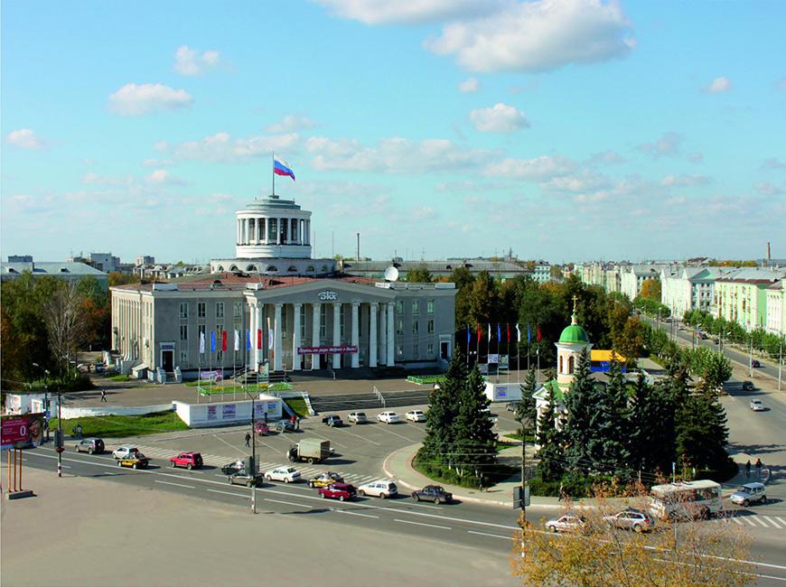 Город Дзержинск с загрязненной атмосферой